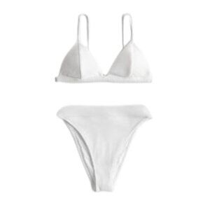 XS/S Hollister triangle bikini top and waist high cut bottoms